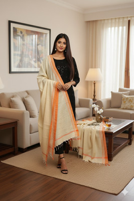 Hut Khadi Cotton Solid Women Dupatta