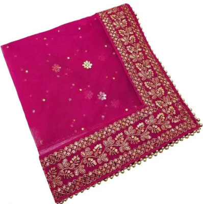 SHLOK FASHIONS Net Embroidered Women Dupatta