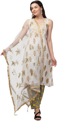 awkfull Net Embroidered Women Dupatta