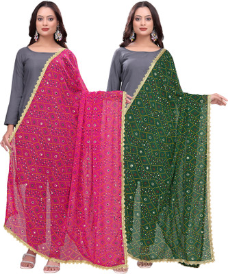 Kemza Georgette Embroidered Women Dupatta