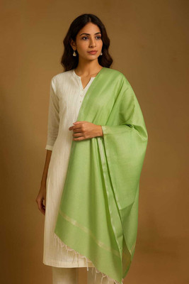 SAHINADUPATTA Art Silk Solid, Woven Women Dupatta