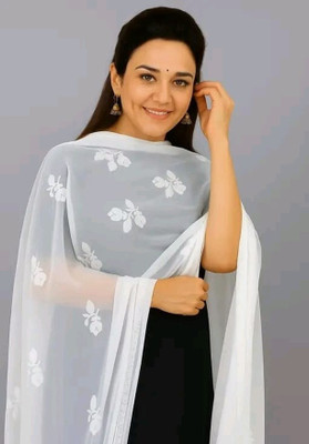 Kuhika Chiffon Embroidered Women Dupatta