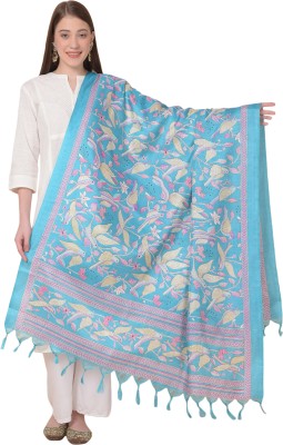 A R SILK DUPATTA HUB Cotton Silk Floral Print Women Dupatta