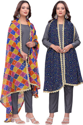 Kemza Georgette Embroidered Women Dupatta