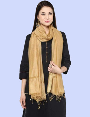 Draxstarr Cotton Silk Solid Women Dupatta
