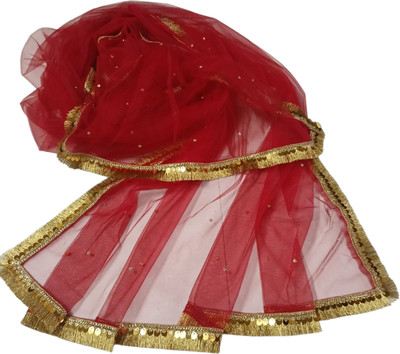 matching mart Net Self Design Women Dupatta