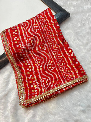 Nayerang Art Silk Printed Women Dupatta