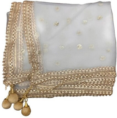 Chalaila Net Embroidered Women Dupatta