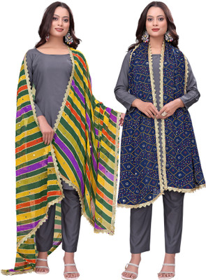 Kemza Georgette Embroidered Women Dupatta