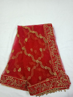 ASHA CHUNRI HOUSE Net Embroidered Women Dupatta