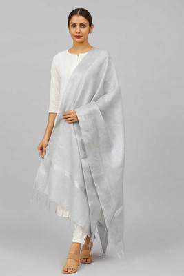 SAHINADUPATTA Art Silk Solid, Woven Women Dupatta