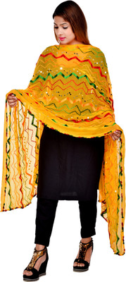ufashion Chiffon Embellished Women Dupatta