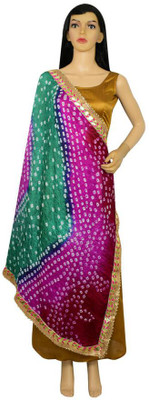 Way2Like Art Silk Polka Print Women Dupatta