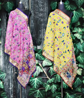 kaizen texo fab Cotton Blend Printed Women Dupatta