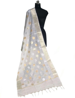 The SDF India Cotton Silk Woven Women Dupatta