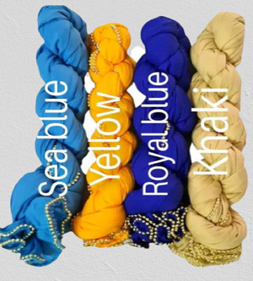 LA FEMINAE Cotton Blend Solid Women Dupatta