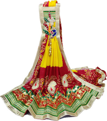 Ranisatiya Creation Poly Georgette Embroidered Women Dupatta