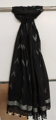 Zafreen Handloom Linen Blend Self Design Women Dupatta
