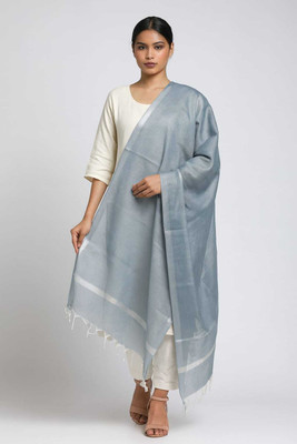 SAHINADUPATTA Art Silk Solid, Woven Women Dupatta