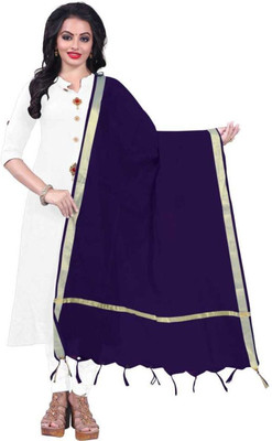 DRAXSTARS Cotton Silk Solid Women Dupatta