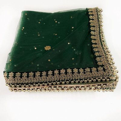 MS CREATIONS Net Embroidered Women Dupatta