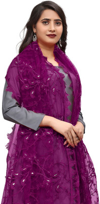 Kemza Net Embroidered Women Dupatta