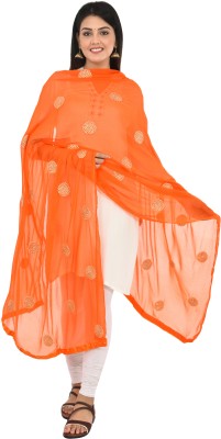 WHITEHEAVEN Chiffon Polka Print Women Dupatta