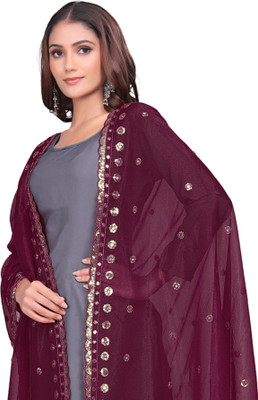 Sekmany Organza Embroidered Women Dupatta