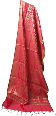 Ivikta Silk Blend Woven, Floral Print Women Dupatta