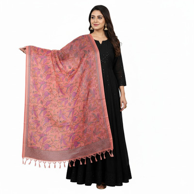Traditions Bazaar Art Silk, Bhagalpuri Silk Printed Women Dupatta