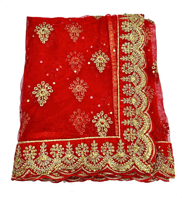 HOC Net Embroidered Women Dupatta