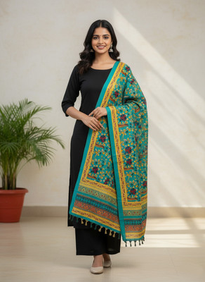 KIONA FAB Cotton Silk Printed Women Dupatta