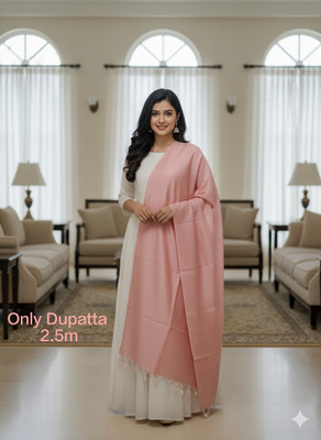 Hut Cotton Silk Solid Women Dupatta