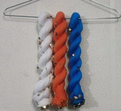 Kuhika Cotton Blend Solid Women Dupatta