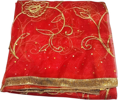 FANCYDUPATTA Organza Self Design Women Dupatta
