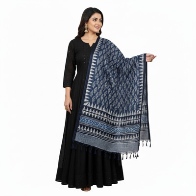 Traditions Bazaar Art Silk, Bhagalpuri Silk Printed Women Dupatta