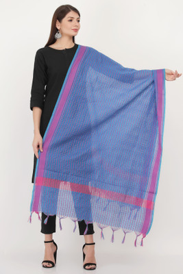 LIVVIE Cotton Silk Woven Women Dupatta
