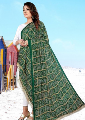 SR Textiles Crepe Chiffon Printed Women Dupatta