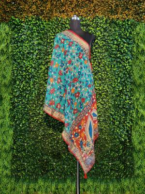 kaizen International Cotton Blend Printed Women Dupatta