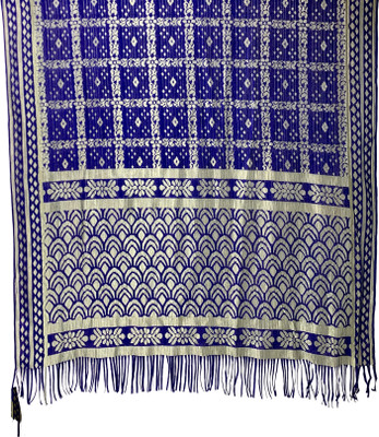 KRISHNAMTRENDS Cotton Silk Embroidered, Graphic Print Women Dupatta