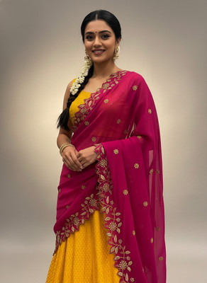 MR Y Art Silk Embroidered Women Dupatta