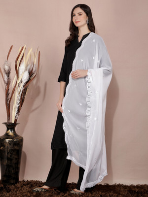A R SILK DUPATTA HUB Chiffon Embroidered Women Dupatta