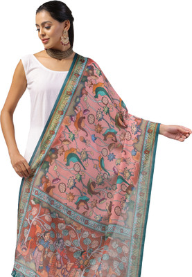 SEIKETSU Linen Blend Printed Women Dupatta