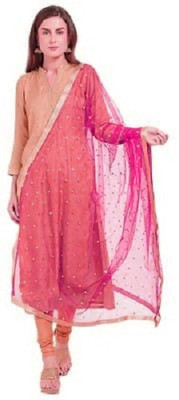 TEJYAN Net Self Design Women Dupatta