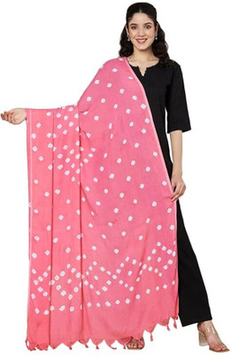 khodiyarbadhani Cotton Blend Striped Women Dupatta