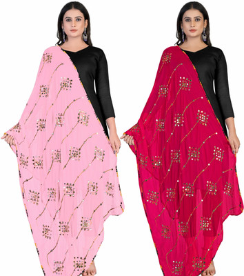 Kemza Chiffon Embroidered Women Dupatta