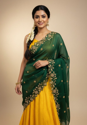 Payu Art Silk Embroidered Women Dupatta