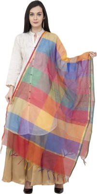 A R SILK Poly Chanderi Self Design Women Dupatta