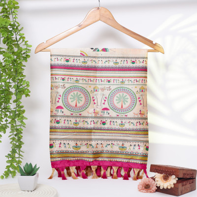 NESA Cotton Blend Floral Print Women Dupatta