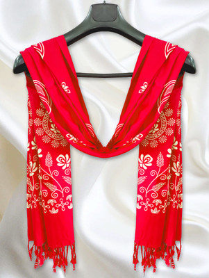 SUKANYA SHINE Satin Blend Floral Print Women Dupatta
